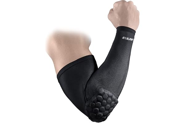 EULANT Coudière Volley, Manchette Bras Basket, 1 Pair Protection Coude pour Volley Basketball Football Handball Tennis Golf