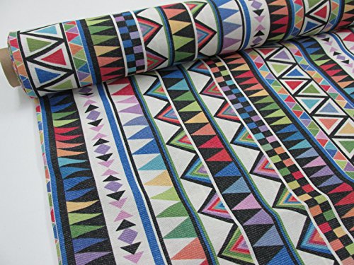 Confección Saymi Metraje tejido loneta estampada Ref. Delta Multicolor, con ancho 2,80 mts. (2,45x2,80m)