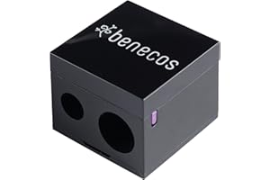 Benecos - natural beauty 90597 Sacapuntas doble para lápices cosméticos - con espátula limpiadora integrada