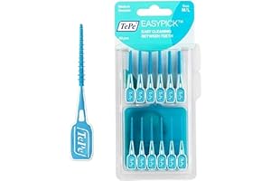 TePe Easy Pick Interdental Brush, Blue, Size: M/L, Pack of 4 x 36