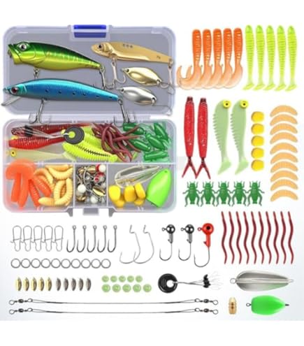 VINGVO Leurre Paillettes 10pcs Leurre De Pêche à Paillettes Appâts Artificiels Durs Multicolores