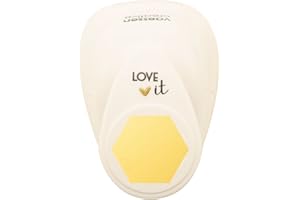 Vaessen Creative Craft Paper Punch - Hexagon - 2,2 x 2,5 cm - Circle Cutter for Crafting and Card Making