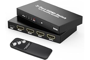 Ticenpe Switch HDMI 2.1 8K@60Hz 4K@120Hz Conmutador HDMI 3 Entradas a 1 Salida Compatible con VRR y ALLM D-olby Vision, Switcher Compatible con PS5/4 Xbox Apple TV Skybox BLU-Ray, HDTV Monitor