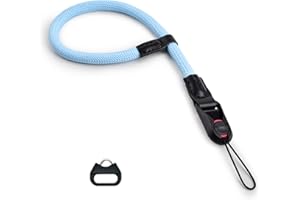 VOVMOEYA Quick Release Camera Wrist Strap for DSLR,Camera Hand Strap Rope Compatible with Sony Fujifilm Canon Nikon,Blue