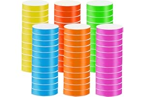 ‎WIDISUN Festival Bänder, 600 Stück Eintrittsbänder, Wasserfeste Party Einlassbänder, 6 Farbe Securebänder für Discos, Karneval, Messen, Kirchen, Seminare, Gesundheitschecks, Sportveranstaltungen