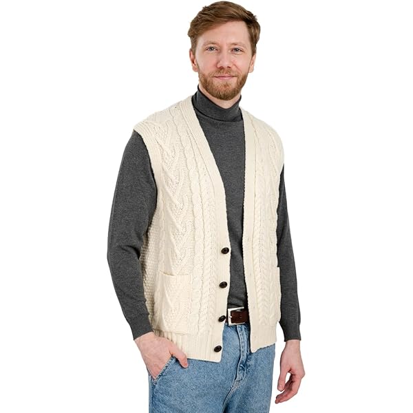 Gilet Laine Homme Biutimarden Gilet En Tricot Sans Manches Pour