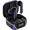 amazon basics TWS in-Ear Earbuds (AB-T01A) with Fast Charging up to 50 Hours of Playtime | Dual 10mm Driver | IPX4 Water-Resistance | Bluetooth 5.3 | Charging Case with Mic | Touch Control (Blue)