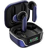 amazon basics TWS in-Ear Earbuds (AB-T01A) with Fast Charging up to 50 Hours of Playtime | Dual 10mm Driver | IPX4 Water-Resi