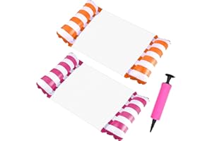 FUNKLU 2 Amaca Gonfiabile, Piscina Gonfiabile,Galleggianti gonfiabili per Piscina per Adulti, Gonfiabile Letto Galleggiante, 4 in 1 Amaca di Acqua Materassino