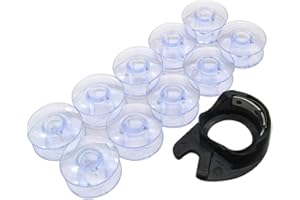 CKPSMS Marque - #421326+172222P 10pièce 1pièce Boîte à canette & BOBBINS 10pièce Compatible avec Singer Apollo Class 66+ Home Sewing