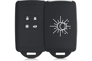 kwmobile Custodia Compatibile con Renault con 4 tasti Smart Key (solo Keyless Go) - Cover Chiavi Auto Protezione Copri Telecomando - Copri Chiave Silicone Sole & Luna