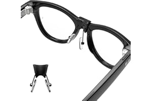 RCstyle HiBloks - Almohadillas de nariz para gafas Ray-Ban Meta Wayfarer/Skyler, silicona antideslizante con clip para gafas de sol Ray Ban Meta Smart (tipo dividido)