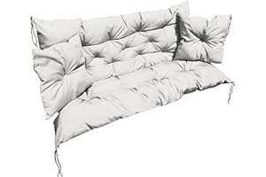 beeco STORE Hollywoodschaukel Auflage Wasserdicht Beige 150cm – Made EU Nicht China - Bankkissen, Schaukelkissen, Palettenkissen - Auflage für Hollywoodschaukel, Polster Hollywoodschaukel Auflagen