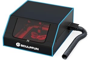 SCULPFUN B1 Laser Enclosure, 765x680x380mm Protective Cover Box for SCULPFUN S6, S9, S10, S30 Laser Engraver and Most Engraving Machine, Double Inlet Design Effectively Isolating Smog Odor