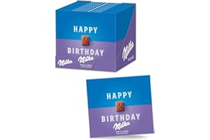 ‎MILKA Milka Herzlichen Glückwunsch Pralinen – Alpenmilch-Schokolade mit feiner Milchcrème-Füllung – 10 x 110g