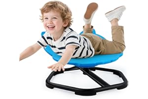 OLUPP Owl Swivel Chair for Kids, Spinning Chair for Autism, 360° Sensory Spinning Wobble Chair, Autism Sensory Toy, Toddler Sit and Spin Wobble Chair, Friendly for Kids 3+ (Blue)