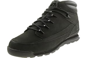 Timberland Men's Euro Rock Mid Hiker Leather Boots, Black