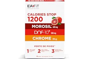 CALORIES STOP 1200 au MOROSIL - EAFIT - Minceur Morosil Perte de Poids - Bruleur de Graisse Puissant - Résultats Prouvés - FABRIQUÉ EN FRANCE - 60 comprimés