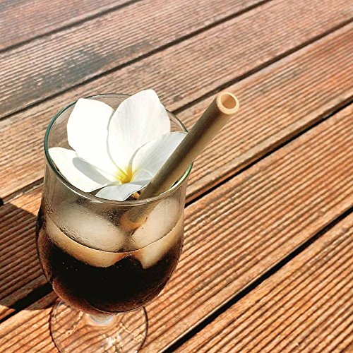 Bambus Strohhalme – 12 Wiederverwendbare Strohhalme aus Bambus (20cm). Handgefertigt in Bali. 100% ökologisch und natürlich. - 8