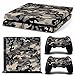 Produktbild Camouflage Pattern Skin Sticker für PS4 Playstation 4 Console 2 Controller Protector Skin