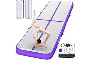 FBSPORT Esterilla para Airtrack, altura 10/20 cm, grosor 2/3/4/5/6/M, esterilla de gimnasia con bomba de aire, esterilla de entrenamiento con bolsa de transporte, esterilla de gimnasia para casa