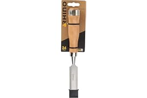 Rhino 43032 Scalpello da 24 mm per lavorazione del legno, larghezza 24 mm, permette di eseguire tutti i tipi di tacche, regolazioni su legno, NC