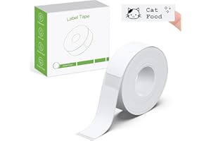 Nelko Nastro per Etichettatrice Originale P21, 14 x 40 mm, Nastro Termico Laminato Standard di Ricambio, per Casa e Ufficio, 180 Etichette/Rotolo