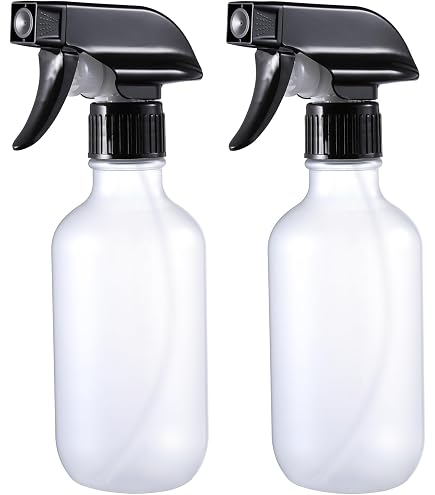 Felly Sprühflasche Glas 500ml, BPA-frei Spray-Flaschen Glas Klar 2 x 500ml für Pflanzen, Friseur