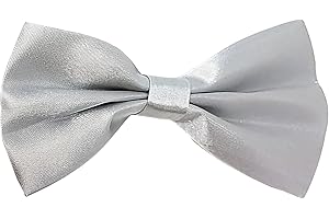 FATASH Kids Bow Tie for Boys, Silk Satin Pre-Tied Bowtie, Adjustable Neck Bow Tie, Classic Solid Color Bowtie Suitable For Birthday Party, Wedding