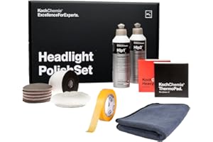 ‎ADVANTUSE ADVANTUSE Scheinwerferset - Koch Chemie Headlight Polish Set - Scheinwerfer-Politur - Scheinwerfer Aufbereitung inkl. Zubehör
