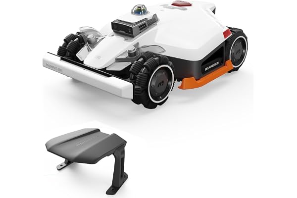 MAMMOTION LUBA 3 AWD 1500 Robot Tondeuse avec Garage Standard, LiDAR+Double Caméra AI Vision à 360°, Traction Intégrale pour Pente à 80%, Gestion Multizone