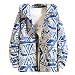 Produktbild Herren Kapuzenjacke Wasserdicht Regenjacke Zipper College Jacke Oldschool Hip Hop Sweatjacke Hippie Ubergangsjacke Frühling Herbst Softshell Jacket Windbreaker Sportjacke Outdoorjacke Windjacke