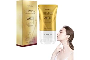 KUIRUNRX® Firming Neck Cream, Crema Reafirmante para el Cuello, Roll On Cremas Reafirmante Cuello, Reducción de Arrugas, Líneas de cuello y piel Flácida, 120G