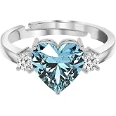 Clara 925 Silver Sky Blue Heart Pendant Earring Chain Bracelet Ring Women | Gift for Women & Girls | Platinum Plated | Swiss 