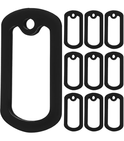 Silenziatori Di Tag Del Cane In Silicone Nero A Forma Quadra A - Foto 13