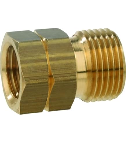 Lot De 4 Raccords En Laiton Pour Tuyau Gaz - Double Mamelon Fileté Gauche 1/4'' - Adaptateur Bouteille Propane, Acétylène - 9