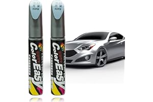 MsTeco 2 Pezzi Penna Ritocco Carrozzeria,Ritocco Vernice Auto,Rimuovi Graffi Auto,Penna per Riparazione Graffi Auto,Pennarello Copri Graffi Auto,Rimuovi Graffi Automobile(Argento)