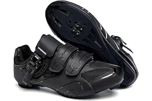 Mateju Chaussure Vélo Route Hommes, 36-47 EU Chaussures Vélo SPD de Course avec Crampons Antidérapants Chaussures de Cyclisme Homme Respirantes Unisexes