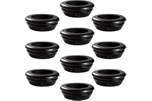 YIXISI 10 pieces diameter 25 x 30 mm rubber grommets, closed rubber grommets, cable grommet, rubber grommet, electric conductor sealing ring, for cable protection, cable duct