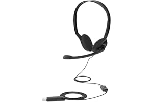 AMAZONCOMMERCIAL Amazon Commercial - Cascos con cable, USB