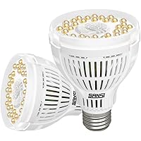 SANSI 2er Pack LED Pflanzenlampe Vollspektrum E27 15W Weiß Pflanzenlicht für Zimmerpflanzen LED Grow Light…