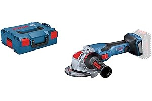 Bosch Professional 18V System BITURBO Akku-Winkelschleifer GWX 18V-15 C mit X-LOCK (inkl. Schutzhaube, Zusatzhandgriff, Einlage, L-BOXX, ohne Akku/ Ladegerät)