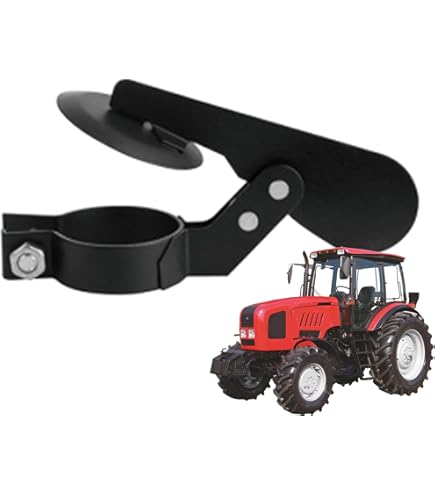 Parapioggia Per Marmitta Tubo Verticale &Oslash;44.5mm - Accensione A Calore, Vernice Nera, Fissaggio A Fascetta