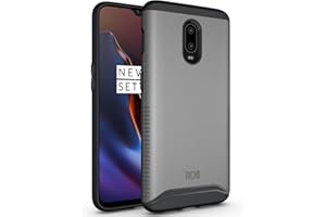 TUDIA dwuwarstwowe dopasowanie zaprojektowane do etui OnePlus 6T, [połączenie] wytrzymałe twarde plecy wytrzymałe cienkie ochronne etui na telefon OnePlus 6T (metaliczny łupek)