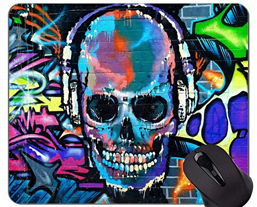 Preisvergleich Produktbild Mausunterlage Anti-Rutsch, Pistolen-Graffiti-Büro-Mausunterlage
