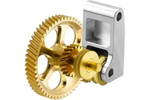 xirbbo Upgraded Golden RNC Nano-Coated Extruder Gear, for Bambu Lab P1P/P1S/X1C/X1E 3D Printers,High End Panda Claw 3d Printer Extruder Gear