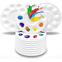 2-Pack 13-Well Paint Trays - Plastic Paint Palettes For Kids Art Projects