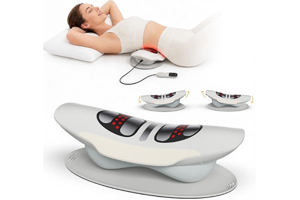 Ländrygg Traktionsapparat Massageapparat Ryggsmärtlindring | Ryggradsdekompression med gung- & höjdjustering, ischiaslindring