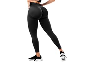 SINOPHANT Sportowe legginsy damskie, wysoka talia, Scrunch Butt Push Up, bezszwowe, elastyczne spodnie do jogi