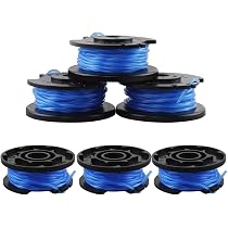 Bobines De Fil De Rechange Pour Débroussailleuse Ryobi One+ - Lot De 6, Diamètre 1,65 Mm, Longueur 3,4 M - Compatible 18V/24V/40V